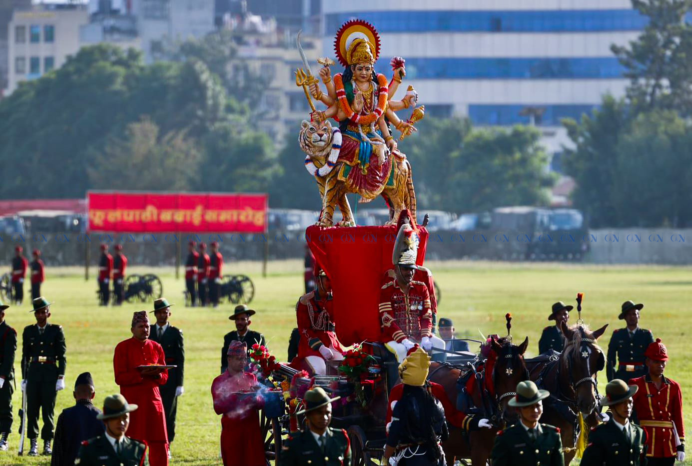 काठमाडौँको टुँडिखेलमा फूलपाती बढाइँ (तस्विरहरु)